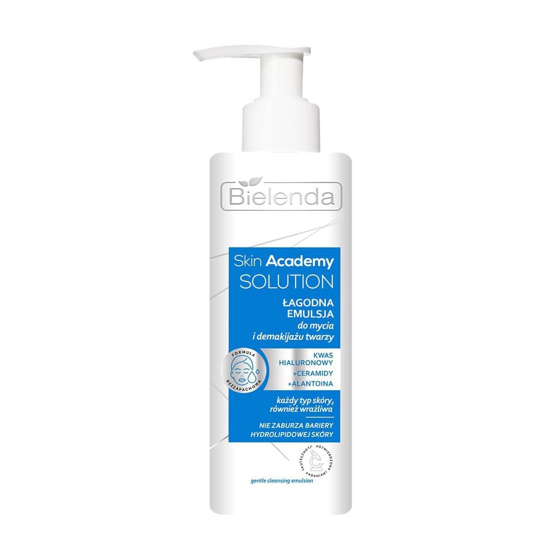 М'яка емульсія для вмивання та демакіяжу обличчя Bielenda Skin Academy Solution, 200 мл