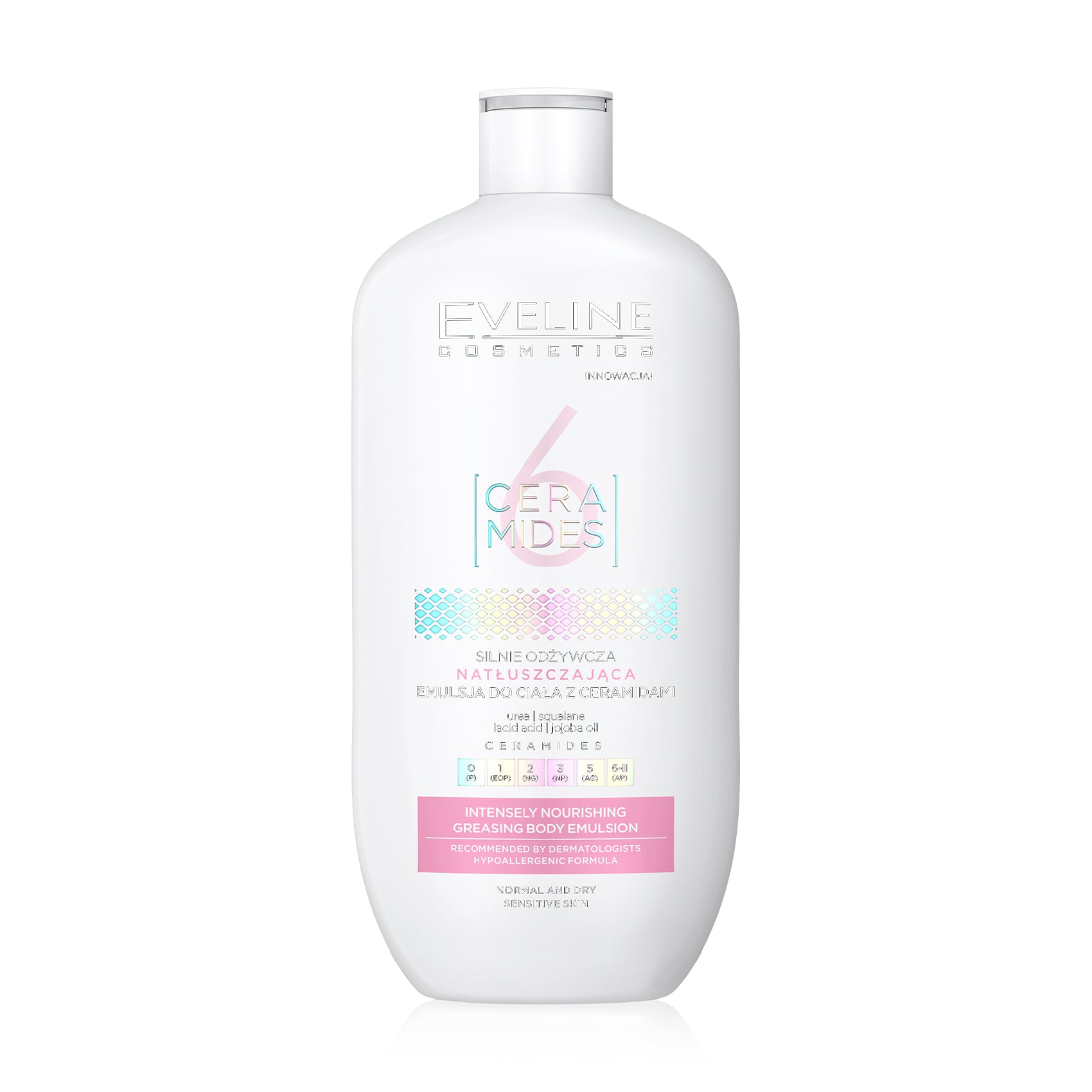 Живильна емульсія для тіла Eveline Cosmetics 6 Ceramides Intensely Nourishing Greasing Body Emulsion, 350 мл